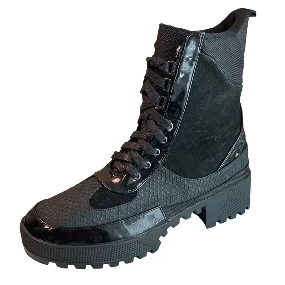 Cape Robbin Womens Size 9 Black‎ Combat Lace Up Boots Commander - Picture 7 of 9